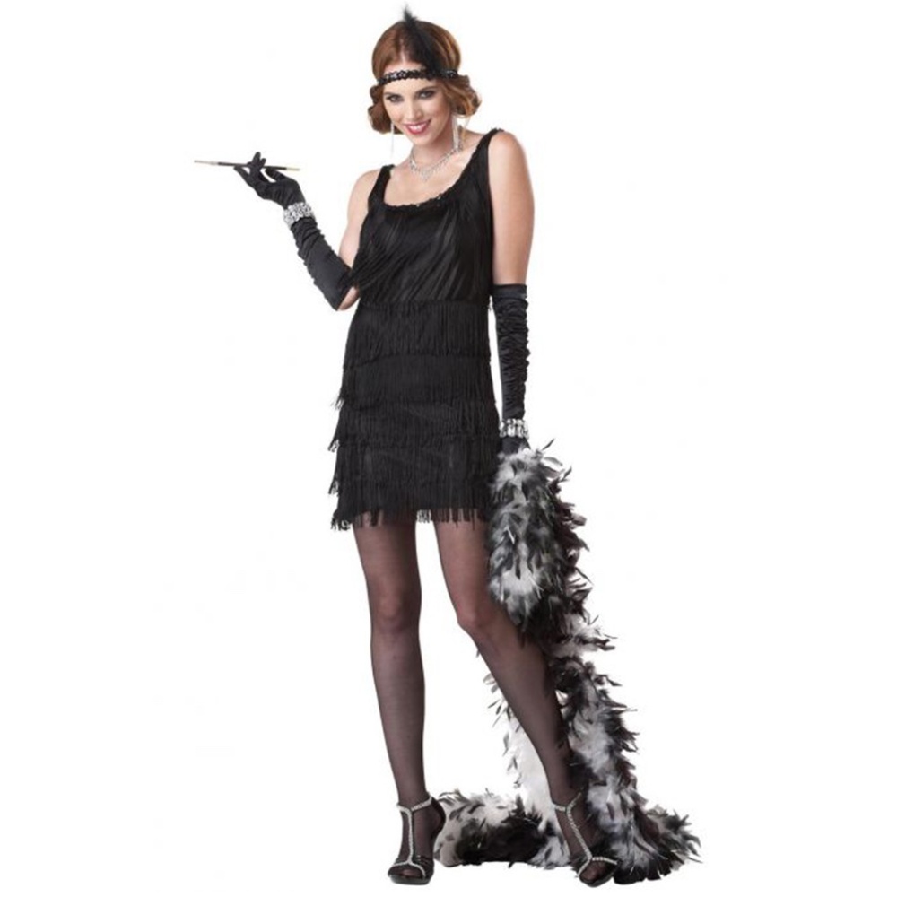 Charleston Flapper Gatsby Party Halloween Costume Dress